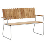 paris prix Banc de Jardin en Teck "Holmsund" 122cm Naturel