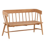 paris prix Banc de Jardin en Teck "Split" 132cm Naturel