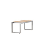Paris Prix Banc De Jardin En Teck "Zenia" 100cm Gris & Naturel