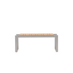 Paris Prix Banc De Jardin En Teck "Zenia" 100cm Gris & Naturel