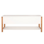 paris prix Banc de Rangement Design "Northgate" 120cm Chêne & Blanc