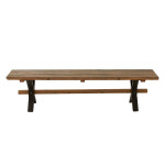 Paris Prix Banc En Bois Vieilli "Fannie" 180cm Marron