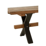 Paris Prix Banc En Bois Vieilli "Fannie" 180cm Marron