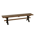 paris prix Banc en Bois Vieilli "Fannie" 180cm Marron