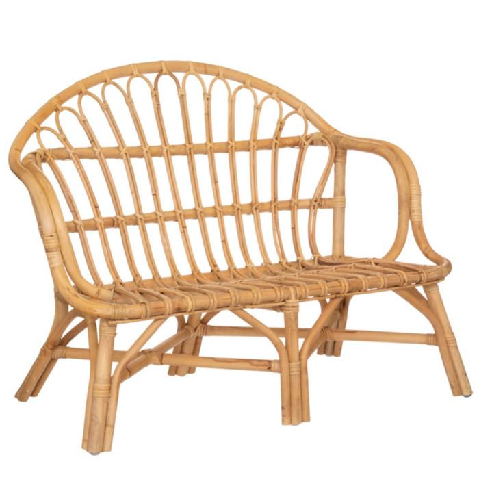 Paris Prix Banc Pour Enfant En Rotin "Milyano" 79cm Beige
