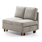 Paris Prix Banquette 2 Places Convertible "Théo" 107cm Beige
