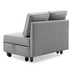 Paris Prix Banquette 2 Places Convertible "Théo" 107cm Gris