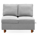 paris prix Banquette 2 Places Convertible "Théo" 107cm Gris