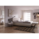 Paris Prix Banquette Boudoir Design "Nacho" 120cm Blanc