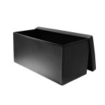 Paris Prix Banquette Coffre Pliable Design "Alana" 76cm Noir