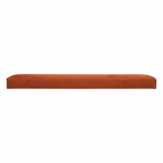 Paris Prix Banquette Coffre Pliable En Velours "Lilou" 76cm Ambre