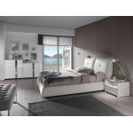 Paris Prix Banquette Design Capitonnée "Nacho" 120cm Blanc