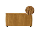 Paris Prix Banquette En Velours Côtelé "Mollie" 90cm Jaune