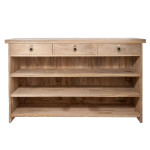 Paris Prix Bar En Bois 3 Tiroirs "Theodore" 180cm Naturel
