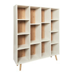 Paris Prix Bibliothèque 14 Casiers "Suzanne" 116cm Blanc