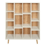 paris prix Bibliothèque 14 Casiers "Suzanne" 116cm Blanc