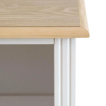 Paris Prix Bibliothèque 2 Tiroirs Design "Solen" 174cm Blanc