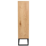 Paris Prix Bibliothèque Design "Abbott" 120cm Naturel & Noir