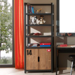 Paris Prix Bibliothèque Enfant "Alex" 200cm Marron & Noir