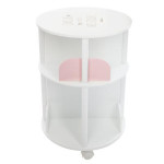 Paris Prix Bibliothèque Enfant Ronde "2 Niveaux" 59cm Rose