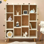 Paris Prix Bibliothèque Enfant "Suzanne" 116cm Blanc & Beige