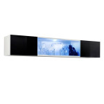 paris prix Bloc Mural Design LED "Fly III" 160cm Noir & Blanc