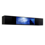 paris prix Bloc Mural Design LED "Fly III" 160cm Noir