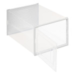 Paris Prix Boîte Range-Chaussures "Stak" 33cm Transparent