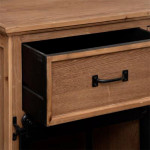 Paris Prix Buffet 1 Porte & 2 Tiroirs "Danik" 94cm Naturel