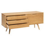 Paris Prix Buffet 1 Porte & 3 Tiroirs "Digha" 160cm Beige