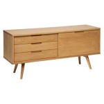 paris prix Buffet 1 Porte & 3 Tiroirs "Digha" 160cm Beige