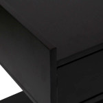 Paris Prix Buffet 2 Portes & 2 Niches "Tedy" 120cm Noir