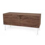 Paris Prix Buffet 2 Portes & 2 Niveaux "Plof" 120cm Noyer