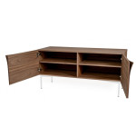 Paris Prix Buffet 2 Portes & 2 Niveaux "Plof" 120cm Noyer