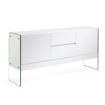 paris prix Buffet 2 Portes & 2 Tiroirs "Fasqé" 180cm Blanc