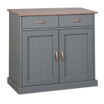 paris prix Buffet 2 Portes & 2 Tiroirs "Zernan" 90cm Gris