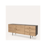 Paris Prix Buffet 2 Portes & 3 Tiroirs "Jugend" 180cm Chêne