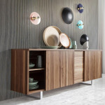 Paris Prix Buffet 2 Portes & 4 Tiroirs "Jorys" 210cm Naturel