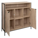 Paris Prix Buffet 2 Portes & 6 Niches "Aliaj" 114cm Beige