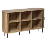 Paris Prix Buffet 2 Portes & 6 Niches "Colva" 140cm Beige