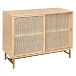 paris prix Buffet 2 Portes Cannage "Rayo" 100cm Naturel