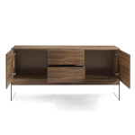 Paris Prix Buffet 2 Portes Design "Justine" 180cm Naturel