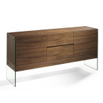 Paris Prix Buffet 2 Portes Design "Justine" 180cm Naturel