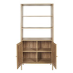 Paris Prix Buffet 2 Portes En Bois "Bali" 163cm Naturel