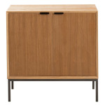 Paris Prix Buffet 2 Portes En Bois "Dresa" 80cm Naturel