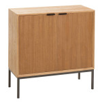 paris prix Buffet 2 Portes en Bois "Dresa" 80cm Naturel