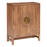 paris prix Buffet 2 Portes en Bois "Jiling" 101cm Marron