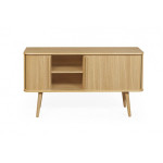 Paris Prix Buffet 2 Portes En Bois Massif "Rove" 138cm Chêne