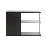 Paris Prix Buffet 3 Niveaux 1 Porte "Nelia II" 100cm Noir