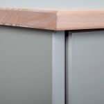 Paris Prix Buffet 3 Portes & 3 Tiroirs "Zernan" 131cm Gris